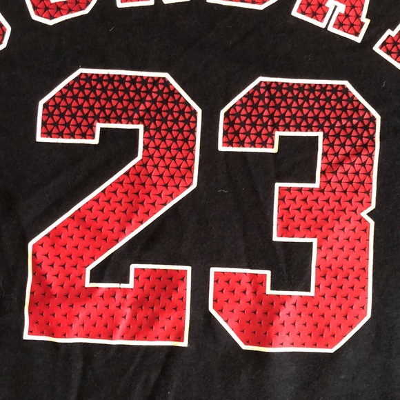 Nike Jordan 23 Dri Fit Large Black and Red Tee Shirt - Picture 7 of 10